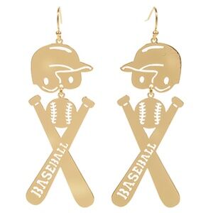 Baseball Dangle Earrings